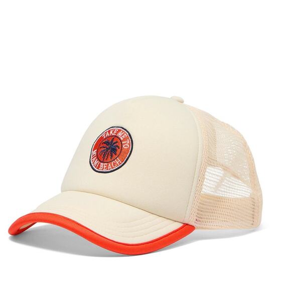 Victoria’s Secret PINK ‘ Take me to Miami’ Camp Trucker Hat - Picture 1 of 5